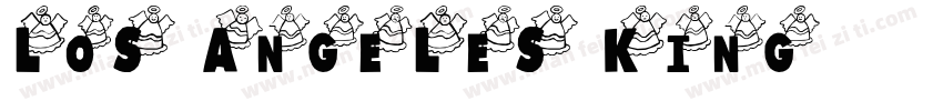 los angeles king字体转换